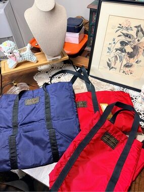 Rare Vintage 1983 Eddie Bauer 3 Piece Dead Stock Totes